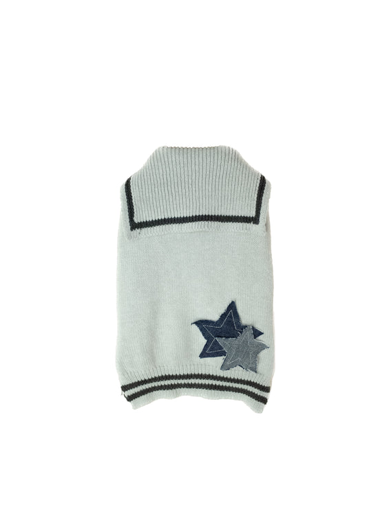 Patuu Denim Star Patch Navy Style Sweater